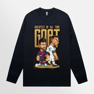 Mens & Womens Ronaldo CR7  Premium Football Star long sleeve tee